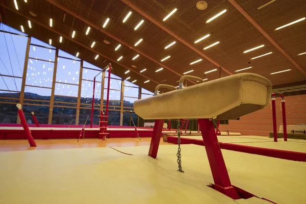 Спортивное Оборудование Гимнастическом Центре Фарерских Островах Лицензионные Стоковые Изображения