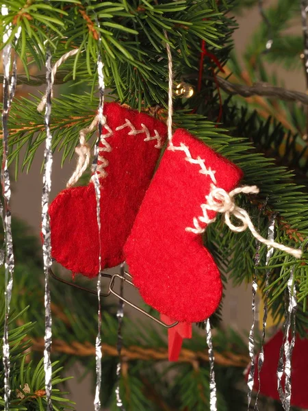 christmas tree decoration red boots