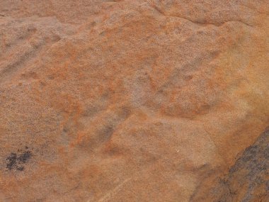 Petroglyph kırmızı kaya yüzeyi üzerinde oyma