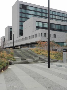 Lahey, Hollanda - 4 Kasım 2017: Europol merkez ofisi Lahey.