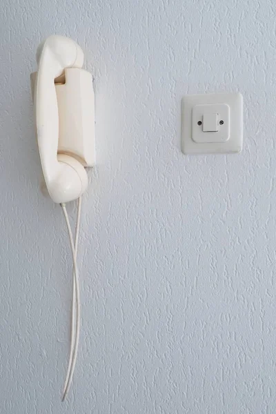 Old Analogue Telephone Wall Hague 2017 — Stock Photo, Image