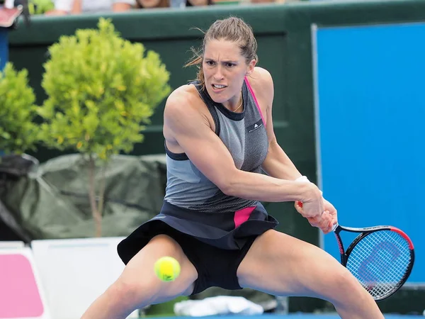 Melbourne Australia Enero 2018 Tenista Andrea Petkovic Prepara Para Abierto —  Fotos de Stock