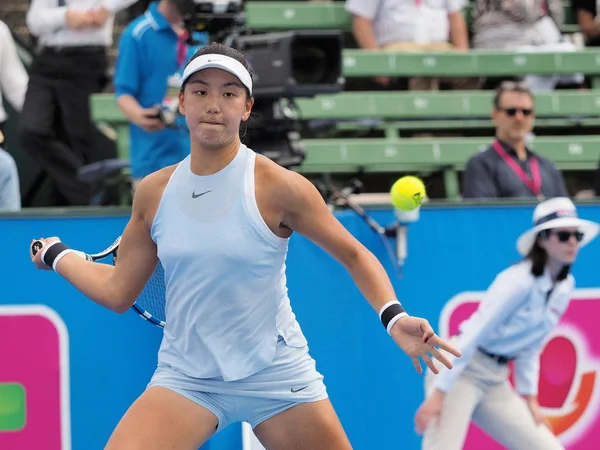 Melbourne Australia Enero 2018 Tenista Wang Xinyu Prepara Para Abierto — Foto de Stock