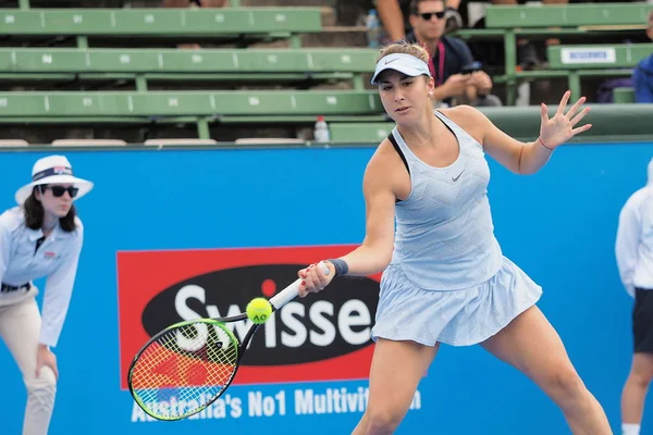 Melbourne Austrália Janeiro 2018 Tenista Belinda Bencic Prepara Para Aberto — Fotografia de Stock