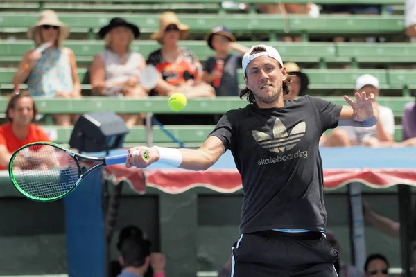 Melbourne Australia Enero 2018 Tenista Lucas Pouille Prepara Para Abierto — Foto de Stock