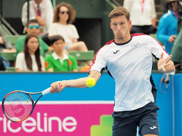 Melbourne Australia Enero 2018 Tenista Pablo Carreno Busta Prepara Para — Foto de Stock