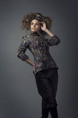 Portre modeli kız Studio. 