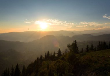 Güzel sahne, Romanya doğası. Manzara, doğa, yaz.