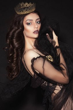 Güzel, şehvetli bir kız, çekici, şık ıma modeli