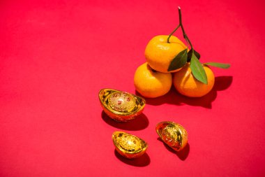 Portakal ay Çin yeni yıl için. Tet Bayramı tatil kavramı.