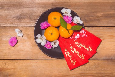 Mandarin ve delilik yeni yıl ile metin 
