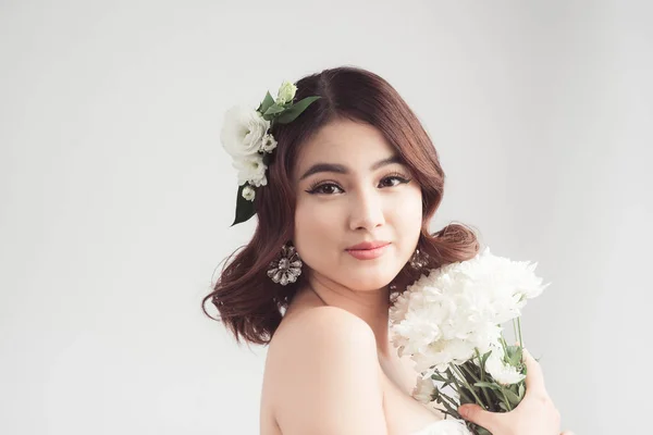 Gyönyörű ázsiai nő menyasszony — Stock Fotó