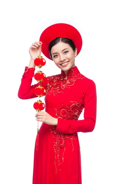 Femme asiatique en costume traditionnel — Photo