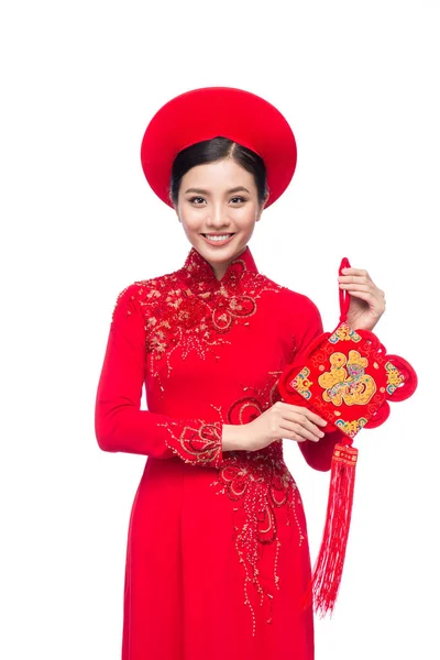 Ázsiai nő népviselet — Stock Fotó