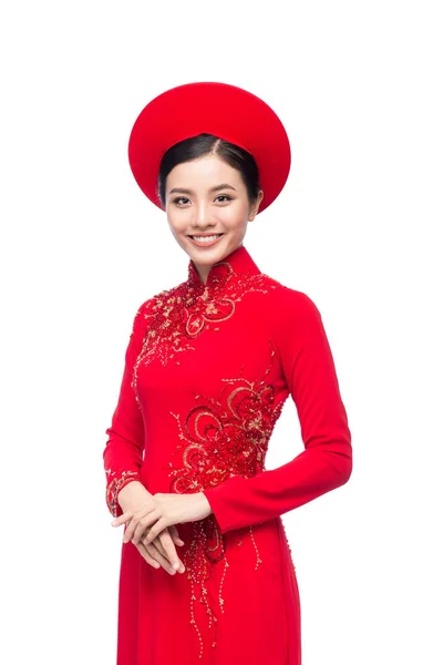 Asian kobieta w tradycyjnym stroju — Zdjęcie stockowe