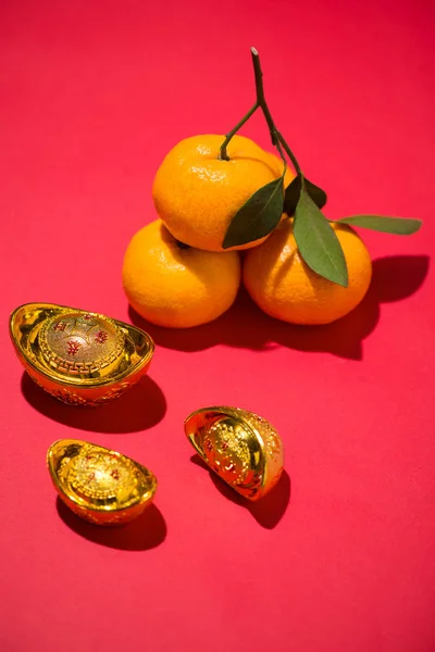 Πορτοκαλί για κινεζικό σεληνιακό νέο έτος. Tet έννοια Ενοικιαζόμενα. — Φωτογραφία Αρχείου