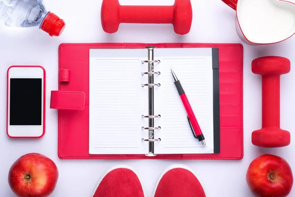 Konzept für Fitness und Gewichtsabnahme — Stockfoto