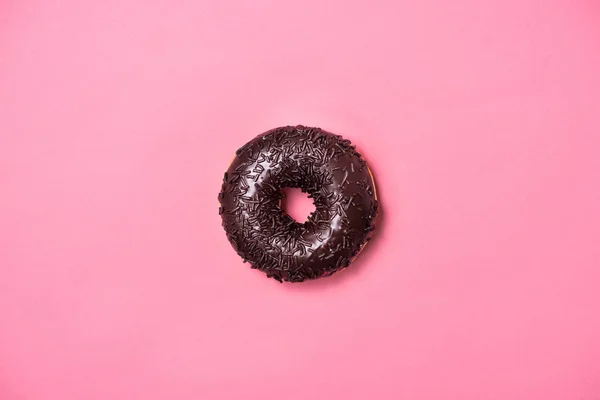 Donuts con glaseado en rosa pastel — Foto de Stock