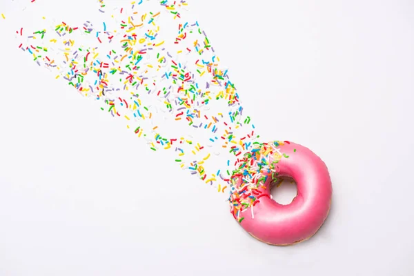 Donuts con glaseado en blanco — Foto de Stock