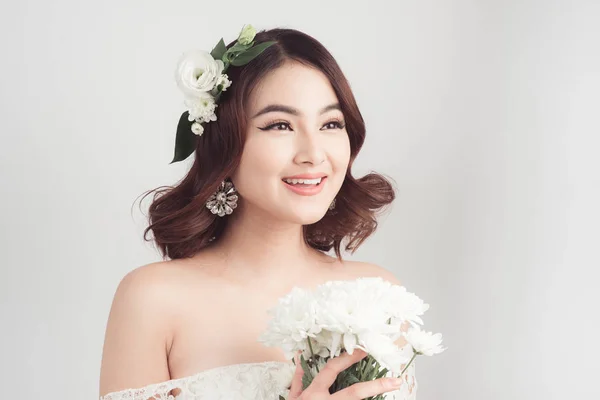 Krásná asijská žena nevěsta — Stock fotografie