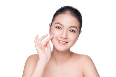 Temiz Cilt ile Asyalı kadın 