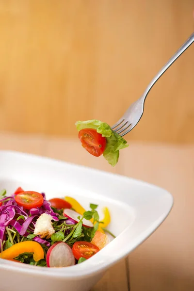 Zelfgemaakte verse groenten Salade — Stockfoto