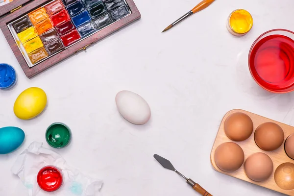 Peinture oeufs de Pâques — Photo