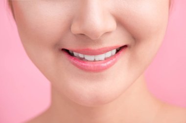 Beautyful Asyalı kadın dudaklar