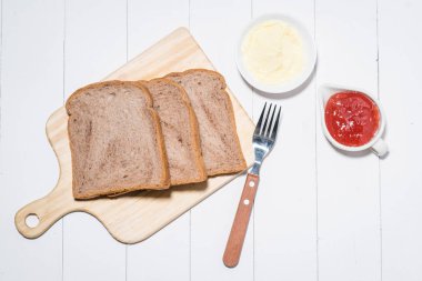 Reçelli ekmek ekmek dilimleri 