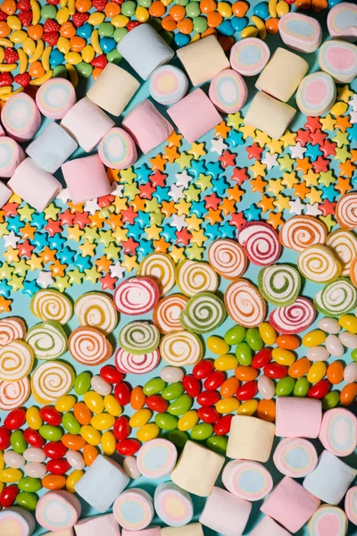 Candies, marshmallow and jellies — Stock Photo, Image