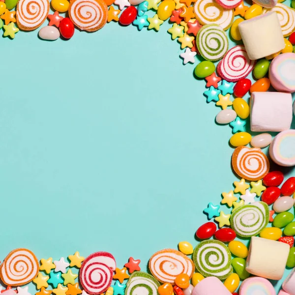 Bonbons, Marshmallow und Gelees — Stockfoto