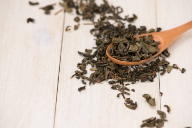 siyah çay yaprakları