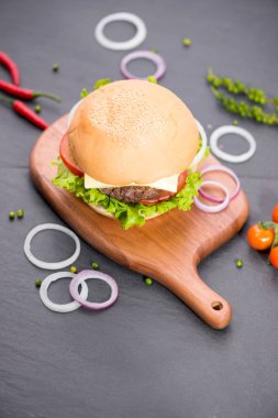 Masada ev yapımı hamburger