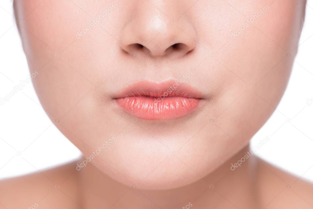 lip makeup close up