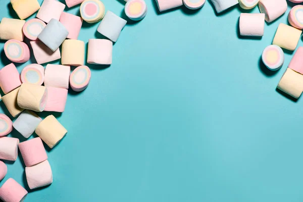 Pastel colored marshmallow — Stock Photo, Image