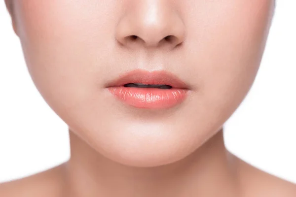 Lip makeup close up — Stock Photo, Image