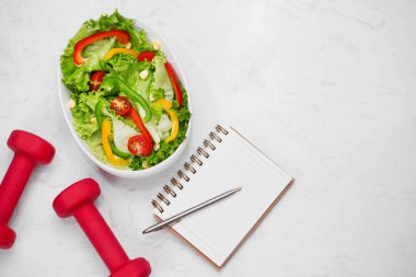 salata, not defteri ve halter