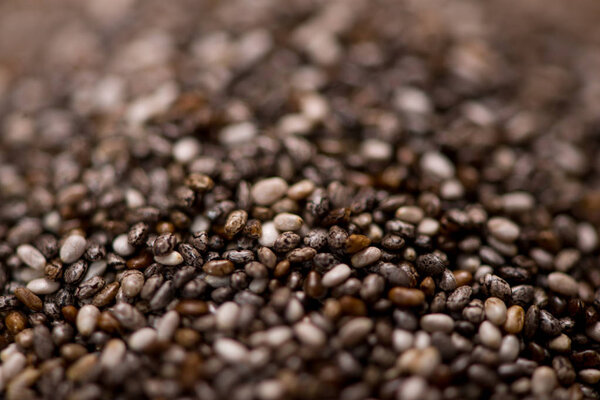 dried black chia seeds