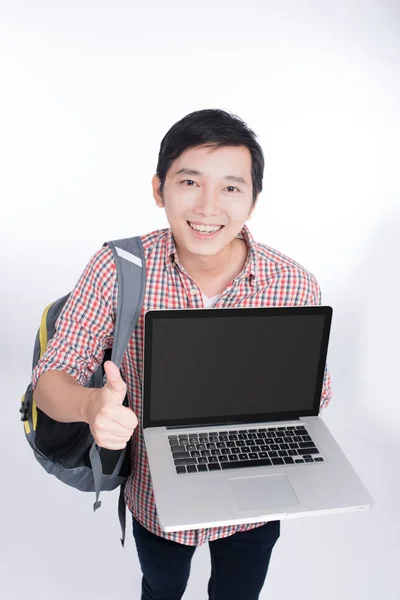 Feliz estudiante masculino — Foto de Stock