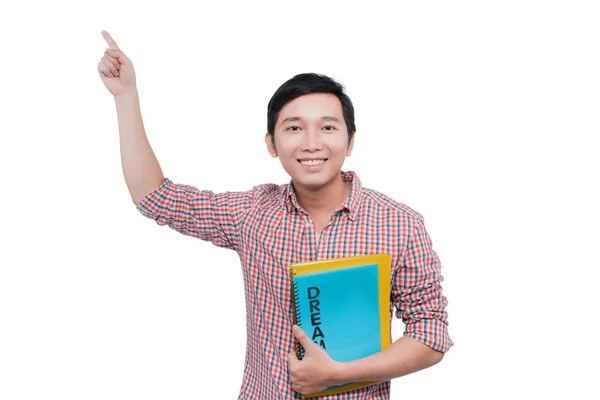 Feliz estudiante masculino — Foto de Stock