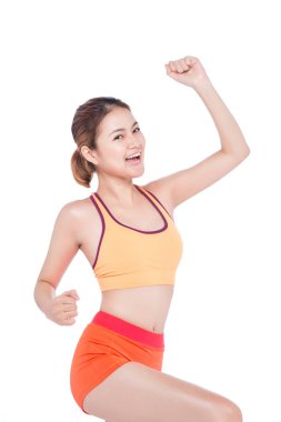 Esneme egzersizi yapan kadın.