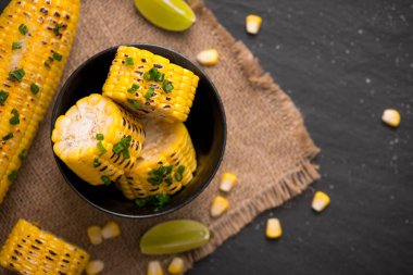 soslu ızgara mısır