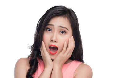 sürpriz yüz kadınla