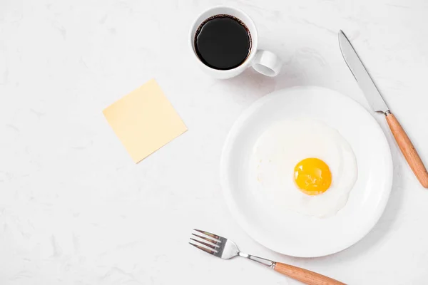 Kolay hızlı Kahvaltı — Stok fotoğraf
