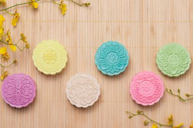 renk mooncakes Tablo ayarı