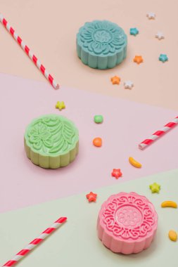 renk mooncakes Tablo ayarı