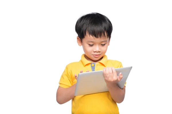 Ragazzo con zaino e libri — Foto Stock