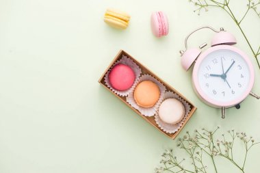 Kutusunda Fransızca macaroons