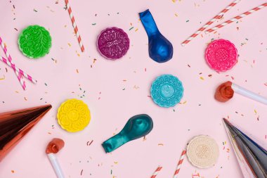 Tablo parti kurma. Geleneksel orta Sonbahar Festivali renkli mo