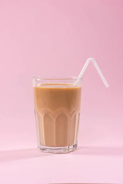 Vaso de café con leche — Foto de Stock